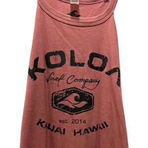 Koloa Hawaii Halter Surf Women's Juniors Tank Top Size Small